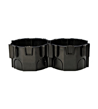 UP-Kombi Schalterdose d67xt45mm, schwarz, PS