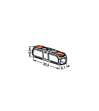 Wago-Verbindungsklemme 3 x 0,2-4 mm² Serie 221 (Kopie)