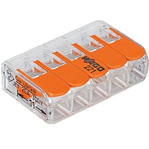 Wago-Verbindungsklemme 5 x 0,2-4 mm² 100Stk