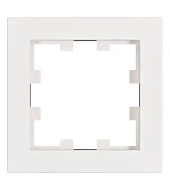 Rahmen 1-fach, Design VISIO S CUBIC, weiß 