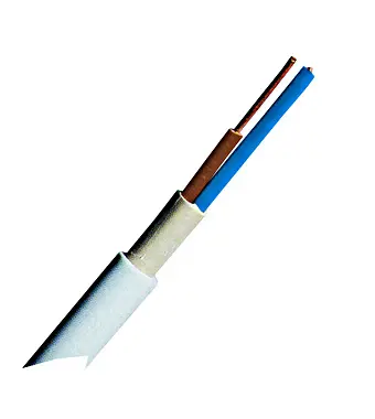 NYM-O 2x1,5 re hellgrau, PVC Mantelleitung 500m Trommel