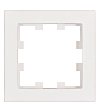 Rahmen 1-fach, Design CUBIC, weiß