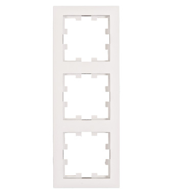 Rahmen 3-fach, Design CUBIC, weiß 